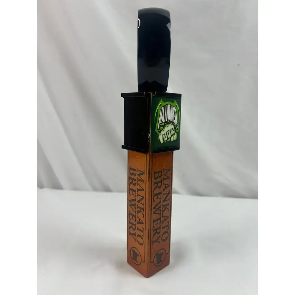 Mankato Brewery Haymaker IPA Beer Tap Handle Minnesota Wood Breweriana 10in